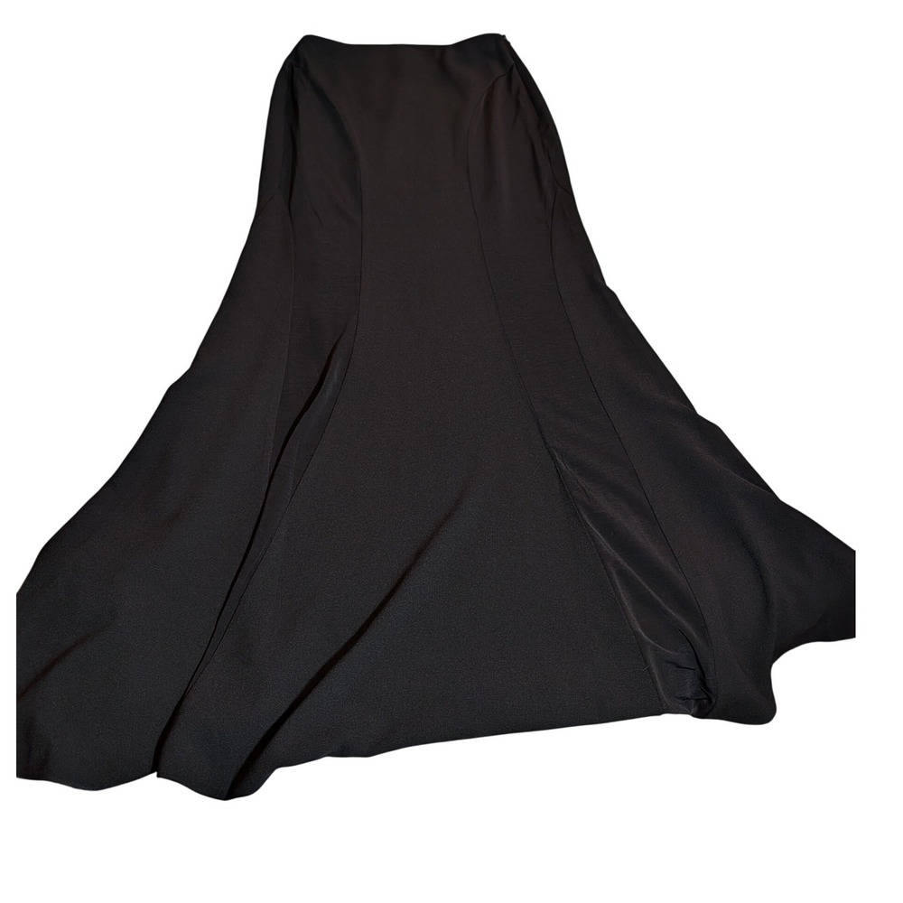 NBD Gisele Maxi Skirt Black Sheer Mesh Panel High Waist Revolve Size S NEW - Picture 2 of 9